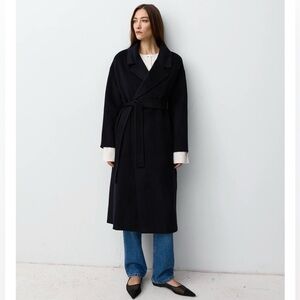 The Curated London Coat, Navy, Size Large